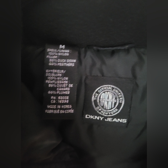 DKNY Black Puffer Coat with Duck Down & Feathers - Picture 5 of 5